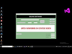 How to Open WinForms in Centre Screen When Running the Application in Visual Studio | C# Tutorial