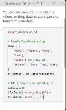 05 Modifying DataFrames: Add and Delete Columns in Pandas