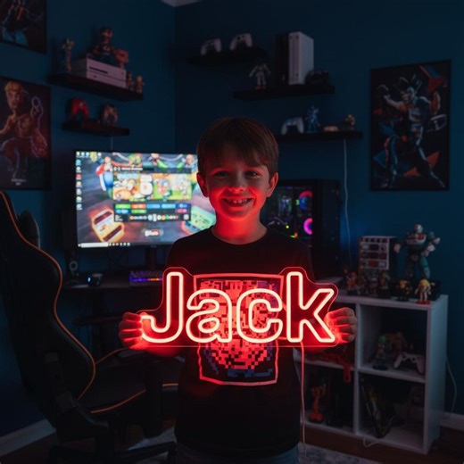 Custom Neon LED Sign, Personalized Name Neon Light, Custom Size Acrylic Neon Wall Decor, Bedroom Gaming Room Home Decor, Gift Idea - Etsy