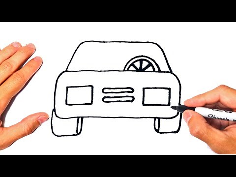Como dibujar un Coche Automovil o Carro de manera fácil