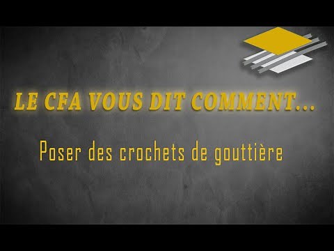 poser des crochets de gouttière