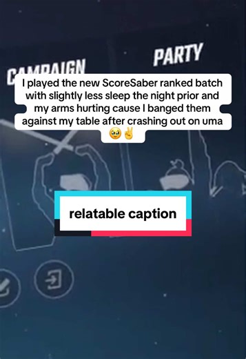 In conclusion, they aren’t too bad tbf / I played the new ScoreSaber ranked batch with slightly less sleep the night prior and my arms hurting cause I banged them against my table after crashing out on uma 🥹✌️ #beatsaber #virtualreality #scoresaber #ranked #rankedbatch