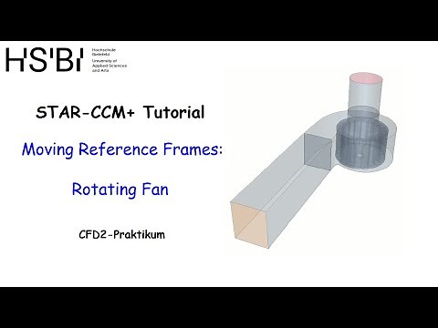 STAR-CCM+ Tutorial: Moving Reference Frames: Rotating Fan