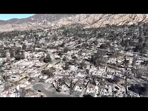 Drone footage reveals devastated Altadena neighborhood following Eaton wildfire