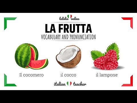 🇮🇹LA FRUTTA - Italian vocabulary for beginners