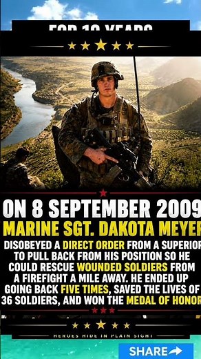 He Went Back 5 Times to Save His Fellow Soldiers | Dakota Meyer#USMilitary
