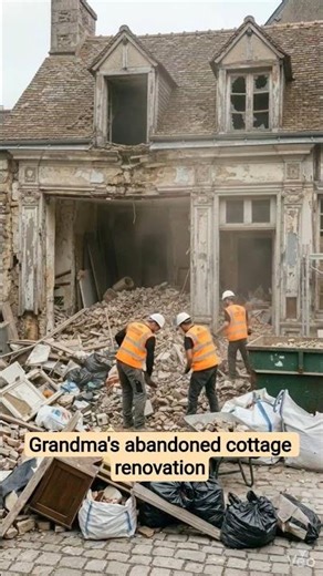👵Grandma's abandoned cottage renovation🦺#restoration #renovation #abandoned #house #viral #house#ai