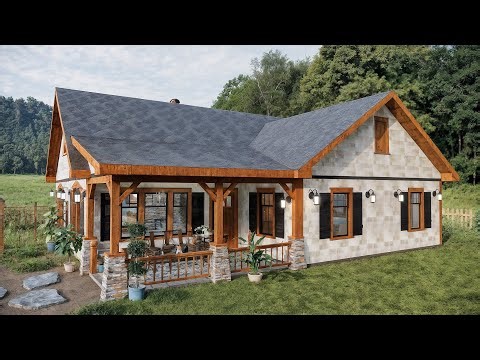 3-Bedroom Small Cottage House 🏡 | Cozy Country Charm in a Smart Layout