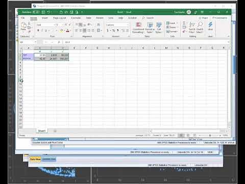 Using SPSS and Excel to make an APA style table
