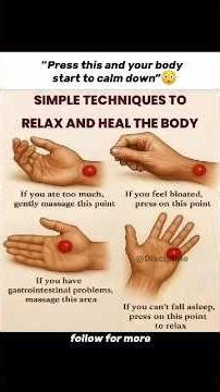 "Press this and your body start to calm down" 🤯