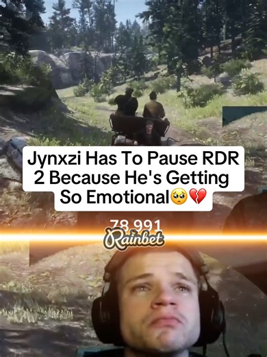 Jynxzi's Emotional Pause in RDR2 Gameplay