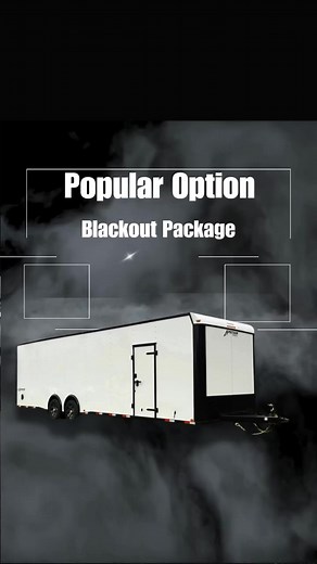 Homesteader Enclosed Trailers have this popular option – Blackout...