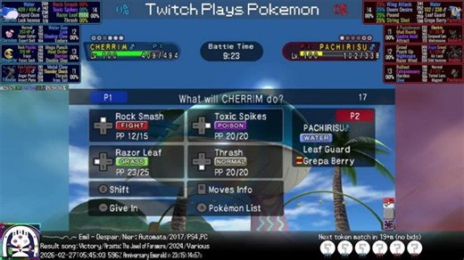 Twitch Plays Pokemon (Enter buttons via chat!!!)
