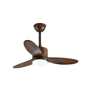 [Hot Item] Solid Wood 42 Inch White 3 Blade Remote Control DC Ceiling Fan Light