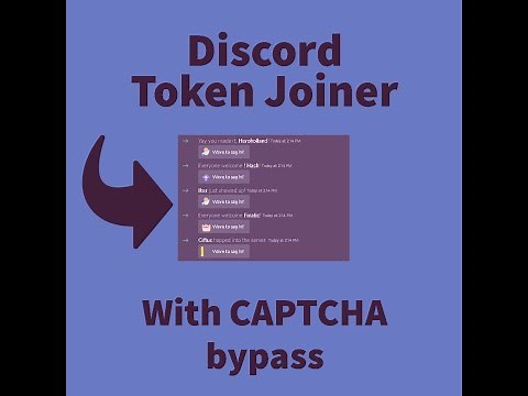 Discord Token Joiner With Captcha Bypass