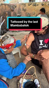 Getting tattooed by Apo Whang-Od (oldest women to do the cover of Vogue) #tatoo #traveltok #phillipines #pain #asia