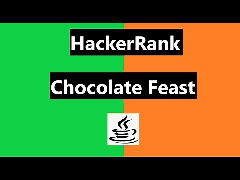 Chocolate Feast Hackerrank Solution - java| hackerrank Algorithms