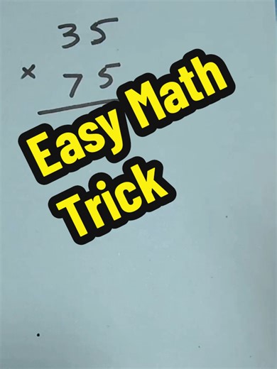 Easy Math Trick for Quick Calculations