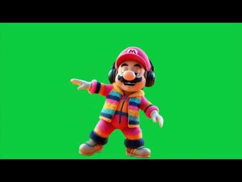Mario Bros a le rythme dans la peau 4k Green Screen