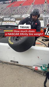 How much does an Xfinity tire weigh? HINT: NASCAR Xfinity tires are heavier than Cup tires! | Joe Gibbs Racing