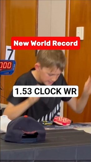 New Rubik's Clock World Record! (1.53s single) #rubikscube #worldrecord #speedcubing