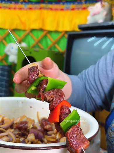 Mongolian Spring Routine 🔥 #bbq #foodies #routine #deliciousfood #cooking