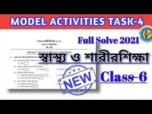 Class-6 Health and Physical Education Model Activity Task (NEW)WBBSE @Educational Activities Bengali