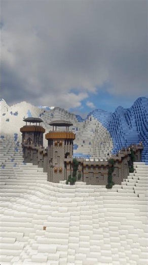 Snowy Mountain Castle | Epic Winter Fortress Build ❄️🏰