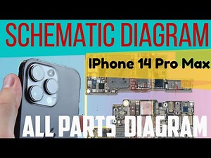 IPhone 14 pro max schematic Diagram || schematic Diagram of iPhone 14 pro max all Parts Diagram