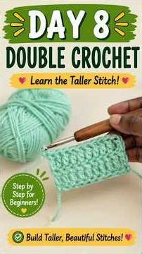 Double crochet (tutorial for beginners)