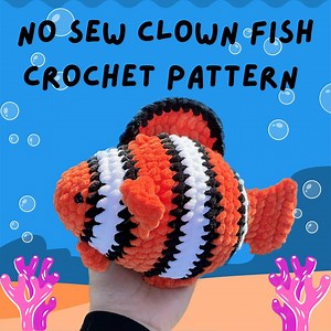 No Sew Clown Fish Pattern - Etsy