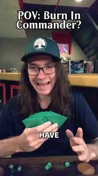 POV: Can You Build BURN DECKS In Commander? | Magic: The Gathering | #shorts #edh #mtg #commander