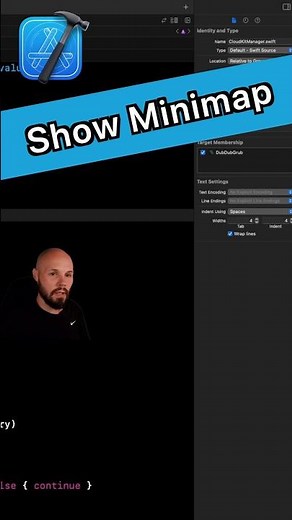 Xcode Tip - Show Mini Map #iosdeveloper #swift #xcode