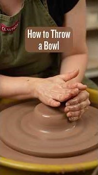 How to Throw a Bowl #ceramicpottery #potterytutorial #ceramic #pottery #potteryclay #ceramicart