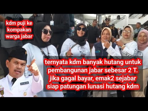 If KDM fails to pay its 2 trillion rupiah debt, the people of West Java are ready to chip in