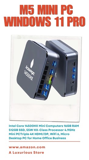 ACEMAGIC M5 Mini PC – 14 Cores, Triple 4K, Windows 11 Pro for UNDER $500?#minipc