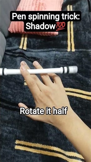 Learn SHADOW pen spinning tricks under 10 seconds 😈😈 #penspinning #trending