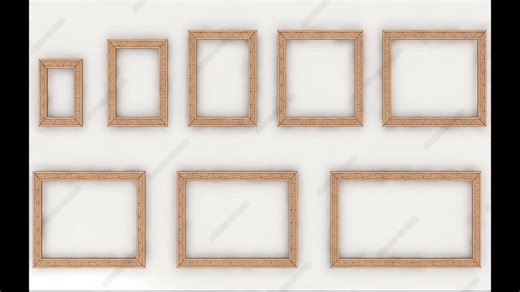 DIY Laser Cut Frame Set - Intricate Patterned Frames for Stylish Wall Art 661 - Etsy