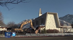 Landmark ‘Golden Toaster’ church near USU gets demolished