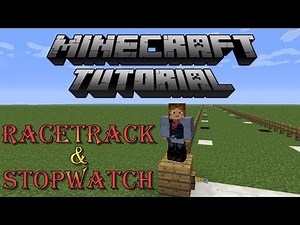 Minecraft Horse Tutorial How to Build a Racetrack & Stopwatch Timer