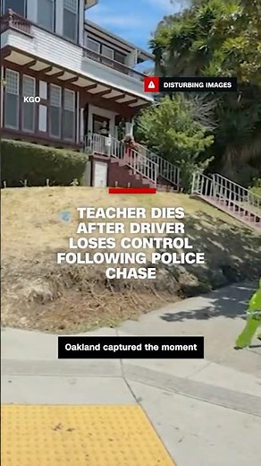 Teacher dies after driver loses control following police chase