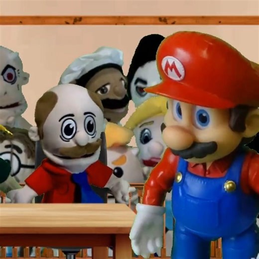 Cease And Desist But With SML Puppets Mario Verse #shorts