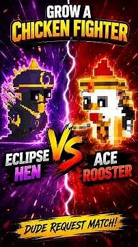 ECLIPSE HEN vs ACE ROOSTER! 🌑🔥 WHO WILL WIN? | Grow a Chicken Fighter