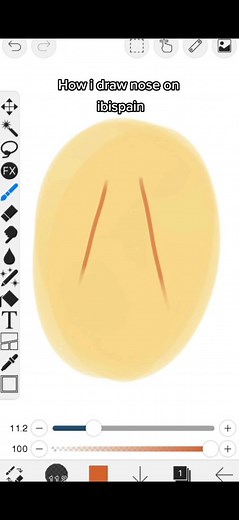 Step-by-Step Nose Drawing Tutorial on IbisPaint X
