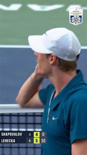 How did he win this point?! 🤯 . #rolexshanghaimasters #sport #tennis #shanghai #shapovalov | Rolex Shanghai Masters