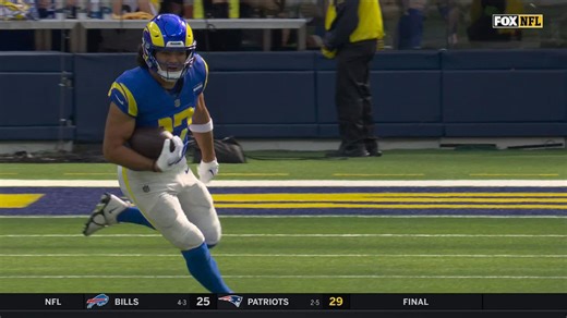 Puka Nacua's drag route turns into 30-yard catch and run