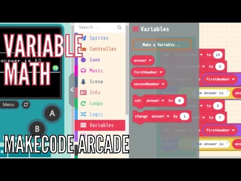Variable Math in MakeCode Arcade