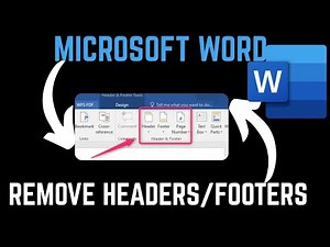 How To Remove Headers And Footers On Some Pages In Word Document