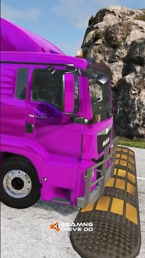 Trucks vs Upside Down Speed Bumps | BeamNG.DRIVE #beamng #beamngdrive