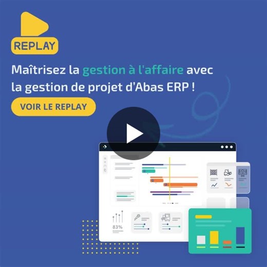 #erpindustriel #gestiondeprojet #gestionalaffaire #industrie #productionsurmesure #transformationdigitale #abaserp #forterro #pmeindustrielle #planification | Abas France
